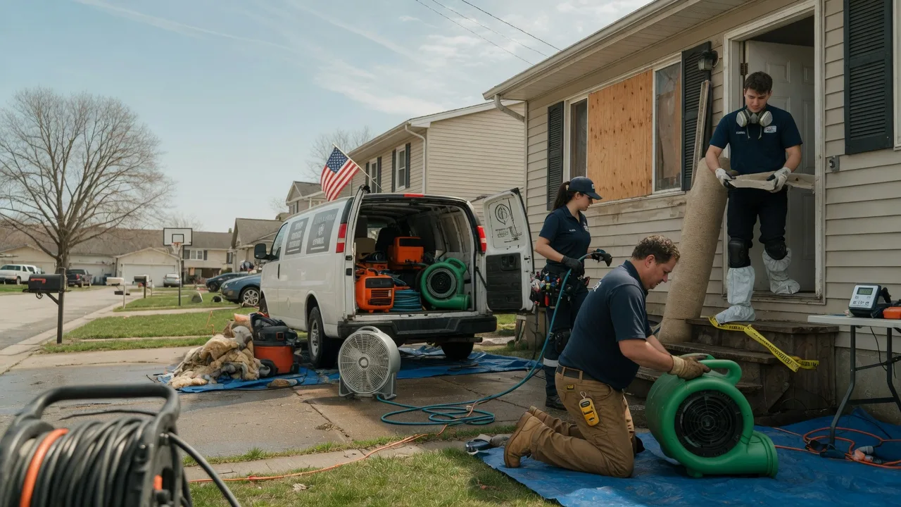 Water Damage Restoration in Hortonville, WI near me